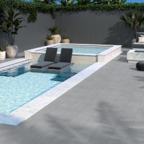 BB CONCRETE - 12X24, SILVER, MATTE